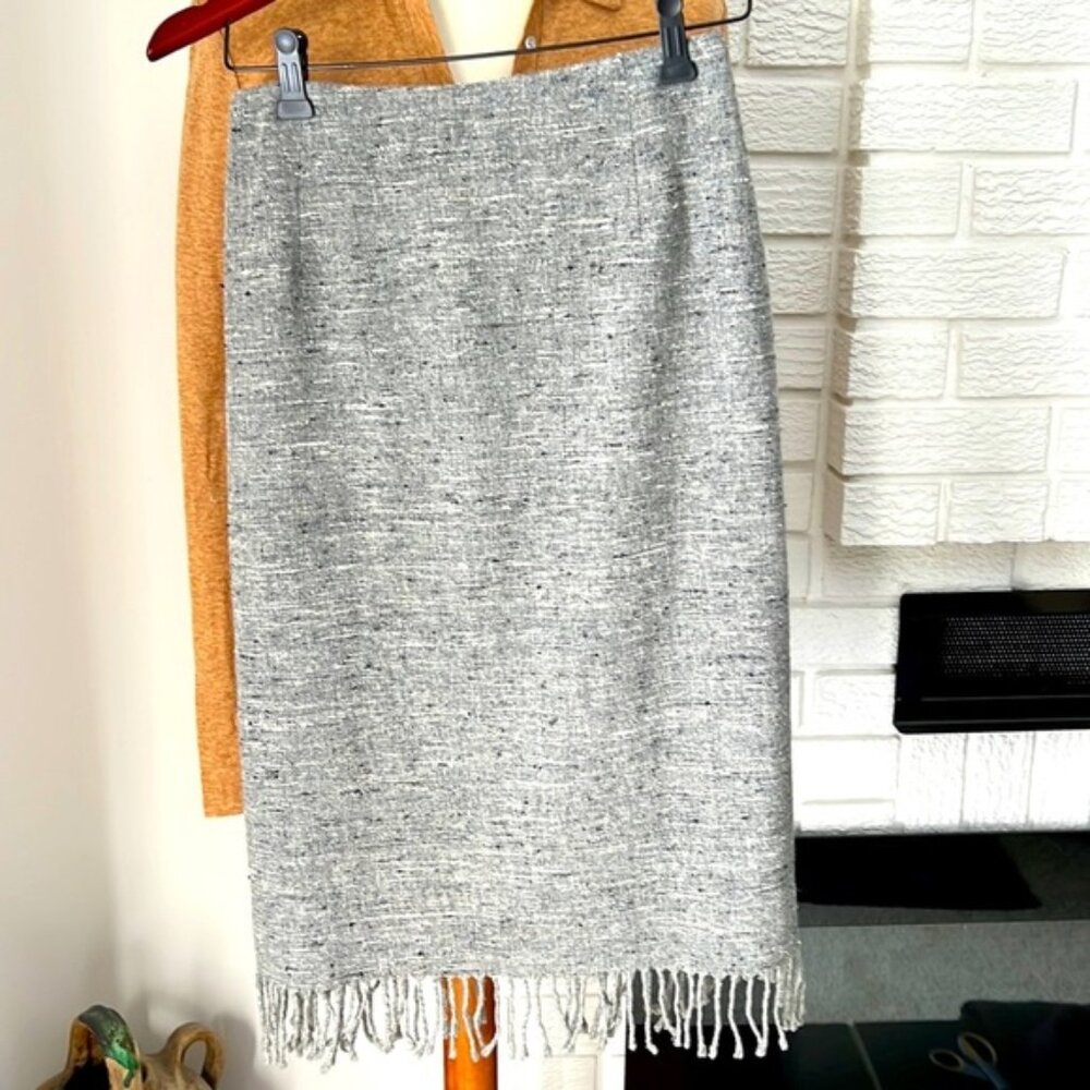 Vintage woven wool skirt made in USA by MICHELE